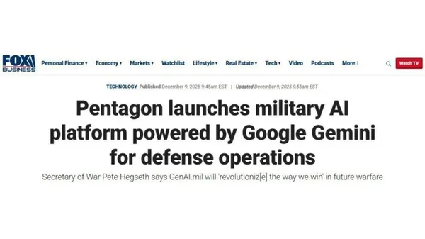ورود رسمی هوش مصنوعی به اتاق جنگ آمریکا | استفاده نظامی از GenAI.mil با مدلهای Gemini